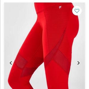 Red fabletics leggings